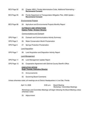 [Water Conservation Month and Springs Protection Proclamations]