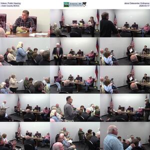 [Videos: Public Hearing about Datacenter Ordinance --Irwin County BOCC, 2026-03-17]