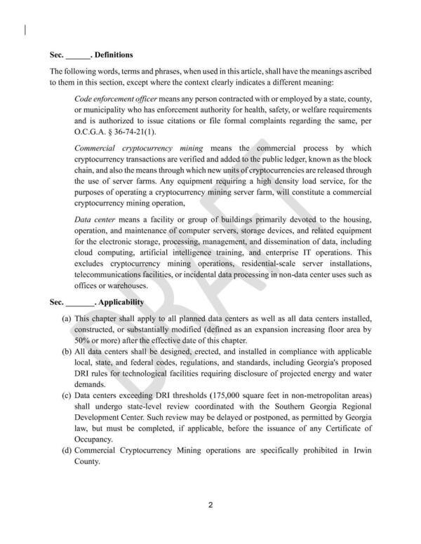 Definitions and Applicability