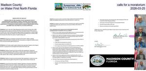 [Madison County calls for a moratorium on Water First North Florida, 2026-03-25]