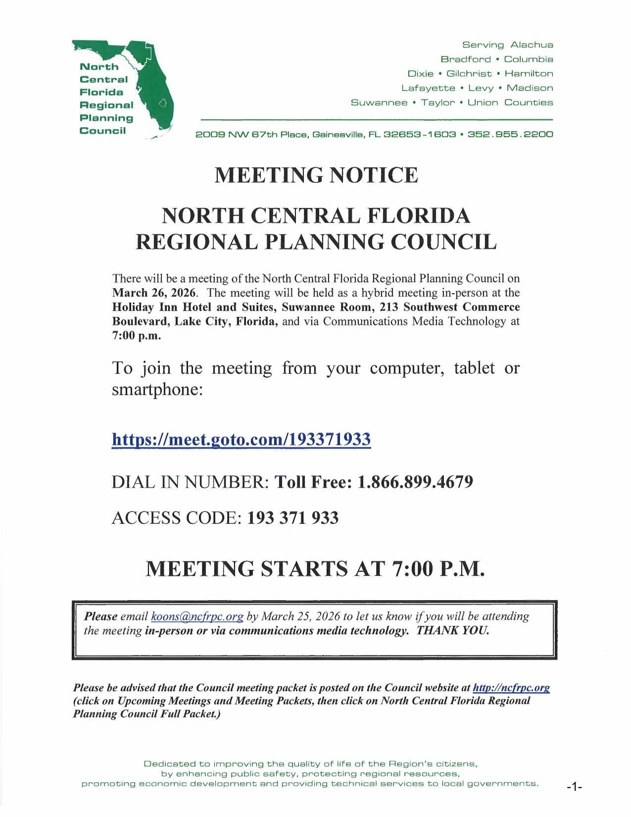 Meeting Notice