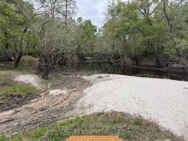 [People fishing below Langdale Park Boat Ramp, 2026:03:29 16:16:53 --Brianna Schawalder for WWALS]