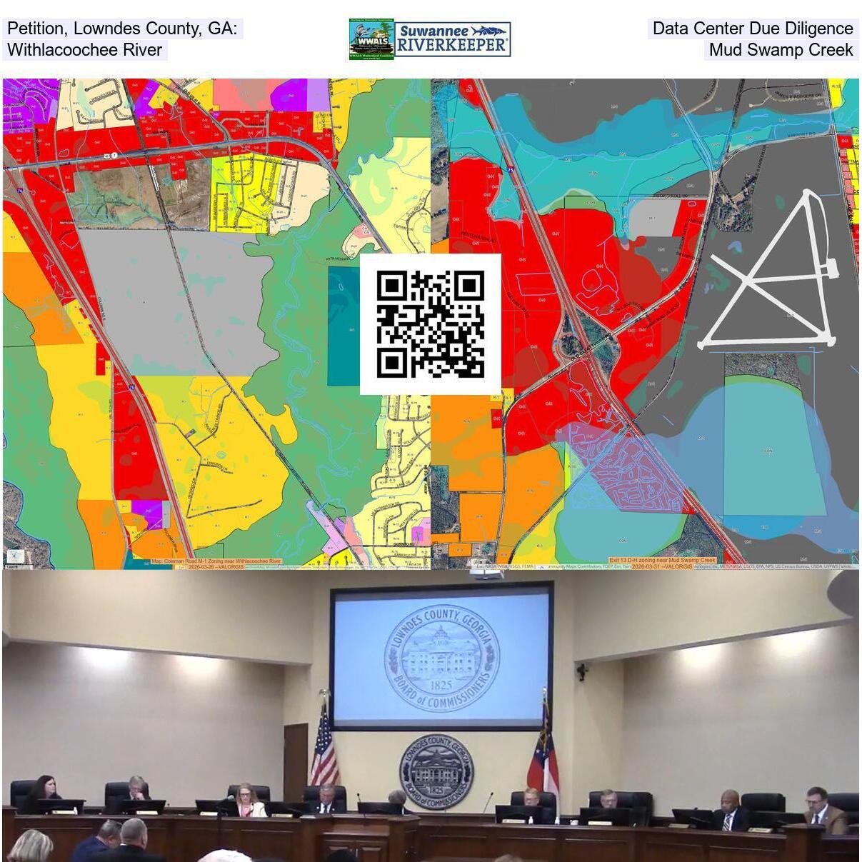 Petition, Lowndes County, GA: Data Center Due Diligence, Withlacoochee River, Mud Swamp Creek