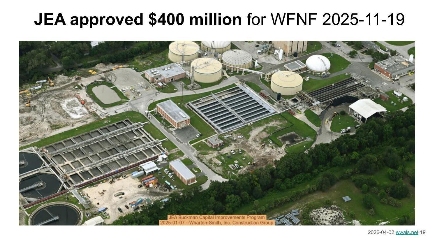 JEA approved \$400 million for WFNF 2025-11-19