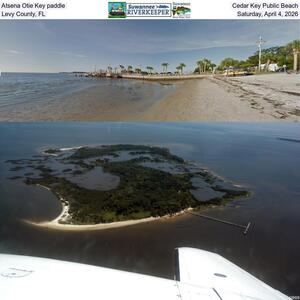 [Atsena Otie Key paddle, Cedar Key Public Beach, Levy County, FL, Saturday, April 4, 2026]