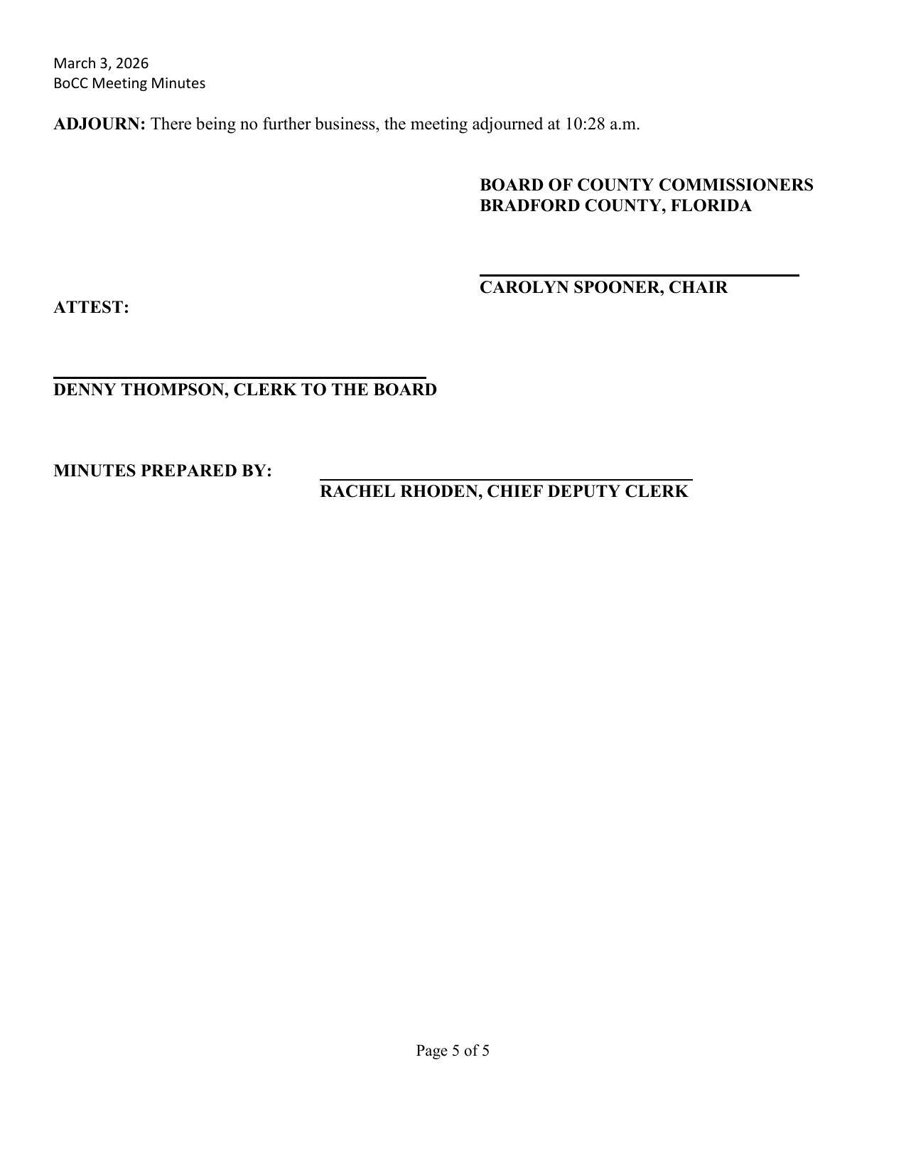 Adjourn