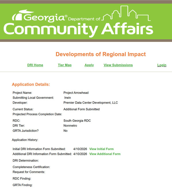 [Application Details, 2026-04-10 --GA-DCA]