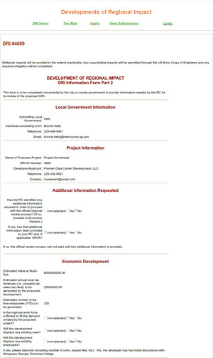 [Form Part 2: Local Government, Project Information, Additional, Economic Development, 2026-04-10 --GA-DCA]