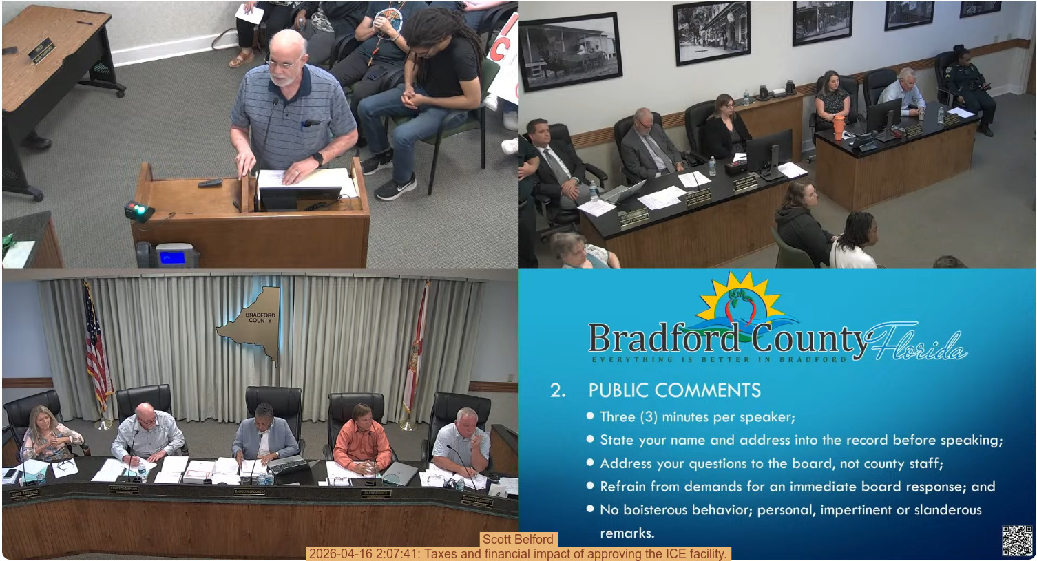 Scott Belford, 2026-04-16 2:07:41: Taxes and financial impact of approving the ICE facility.