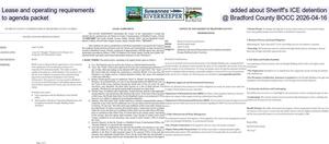 [Lease and operating requirements added about Sheriff's ICE detention to agenda packet @ Bradford County BOCC 2026-04-16]