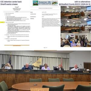 [ICE detention center back, with no alternatives, Sheriff wants a lease @ Bradford County BOCC 2026-04-16]