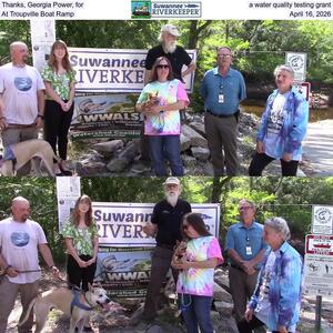 [Thanks, Georgia Power, for a water quality testing grant, At Troupville Boat Ramp, April 16, 2026]