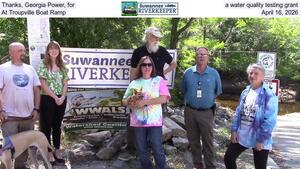 [Thanks, Georgia Power, for a water quality testing grant, At Troupville Boat Ramp, April 16, 2026]