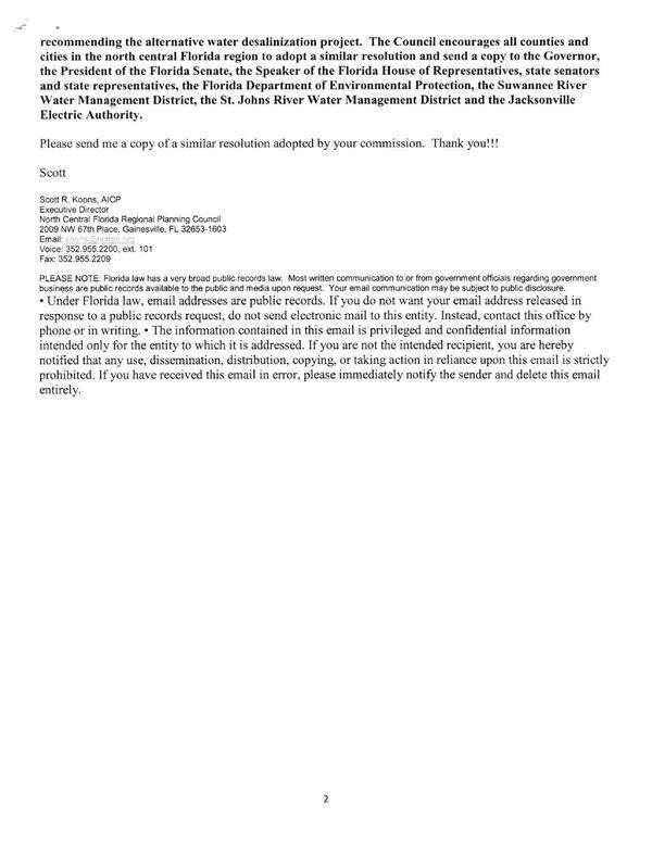 Please send me a copy of a similar resolution adopted by your commission. Thank you!!!