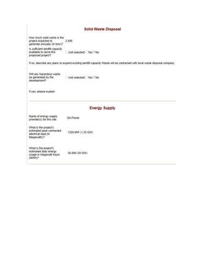 [Solid Waste Disposal; Energy Supply]