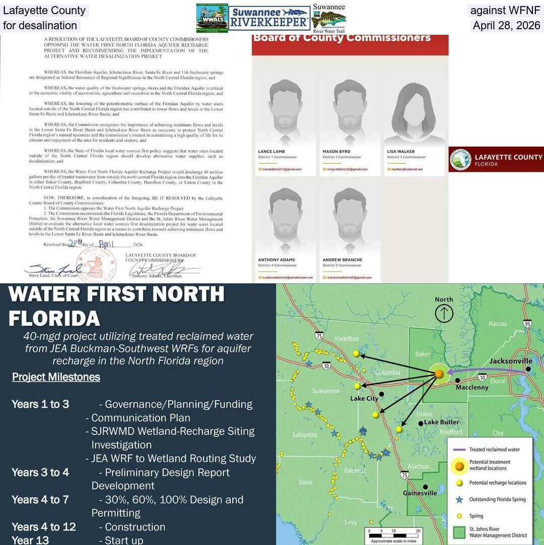 Lafayette County against WFNF & for desalination, April 28, 2026