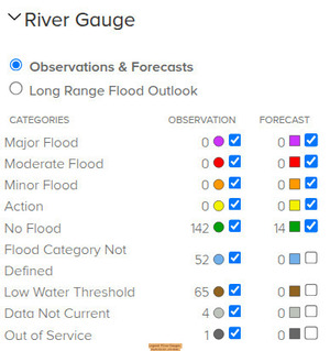 [Legend: River Gauges 2026-05-09 --NOAA]