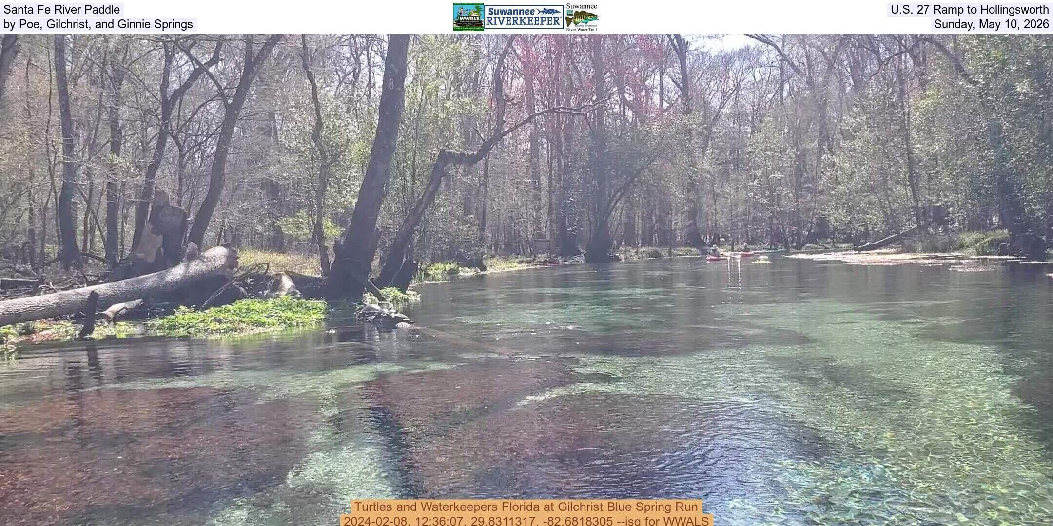 Santa Fe River Paddle, U.S. 27 Ramp to Hollingsworth, by Poe, Gilchrist, and Ginnie Springs, Sunday, May 10, 2026