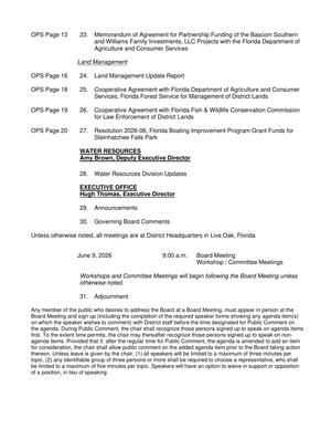 [28. Water Resources Division Update, 2026-05-14 --SRWMD Board Agenda]