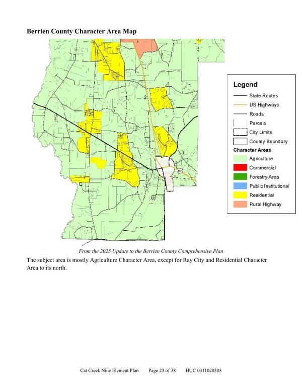 Berrien County Character Area Map