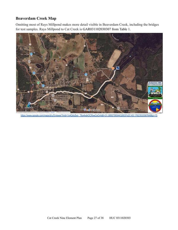 Beaverdam Creek Map