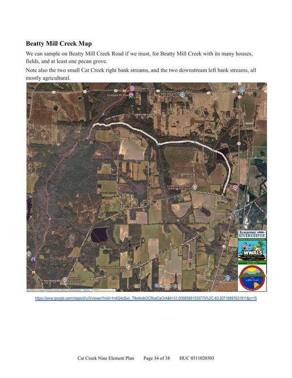 Beatty Mill Creek Map
