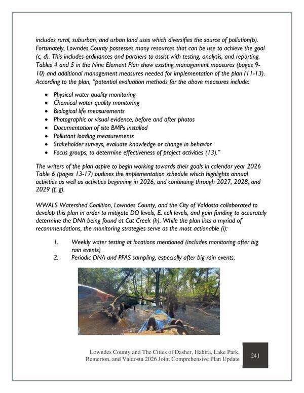Physical water quality monitoring