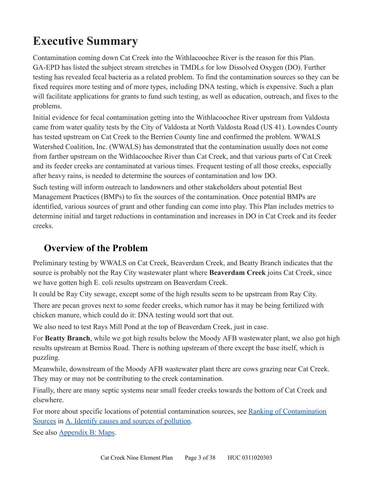 Executive Summary & Overview of the Problem
