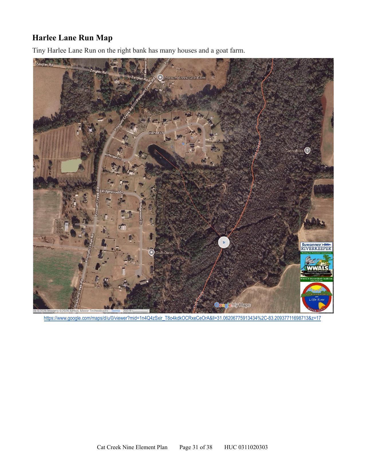 Harlee Lane Run Map
