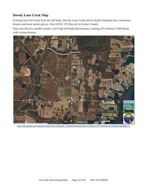 [Dowdy Lane Creek Map]