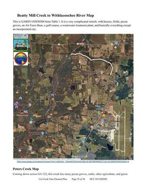 [Beatty Mill Creek to Withlacoochee River Map]