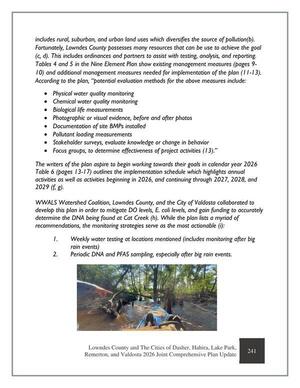 [Physical water quality monitoring]
