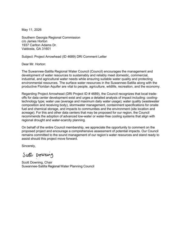 [the Council recommends the adoption of advanced low-water or water-free cooling systems that align with regional drought and water-scarcity planning. --SSRWPC]