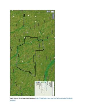 [Irwin County, Georgia Wetland Mapper https://fwsprimary.wim.usgs.gov/wetlands/apps/wetlands-mapper/]