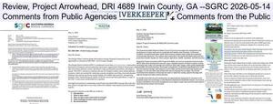 [Review, Project Arrowhead, DRI 4689, Irwin County, GA --SGRC 2026-05-14, Comments from Public Agencies, Comments from the Public]