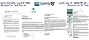 [Review, Project Arrowhead, DRI 4689, Irwin County, GA --SGRC 2026-05-14, Comments from Public Agencies, Comments from the Public]