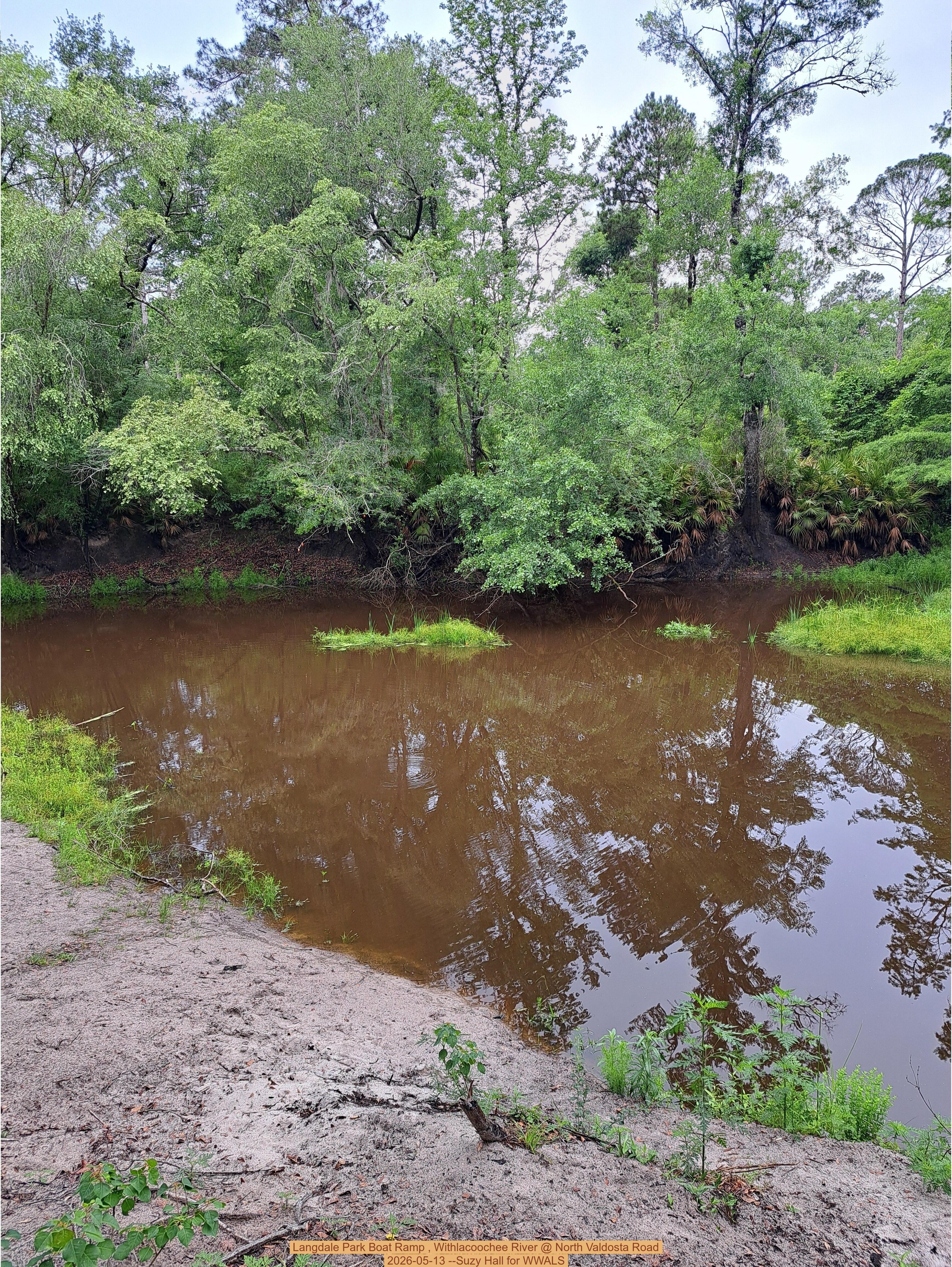 Langdale Park Boat Ramp , Withlacoochee River @ North Valdosta Road 2026-05-13 --Suzy Hall for WWALS