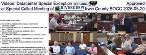 [Videos: Datacenter Special Exception Approved at Special Called Meeting of Irwin County BOCC 2026-05-20]