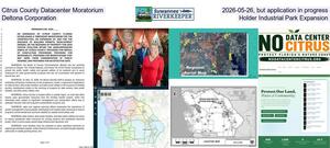 [Citrus County Datacenter Moratorium 2026-05-26, but application in progress, Deltona Corporation, Holder Industrial Park Expansion]