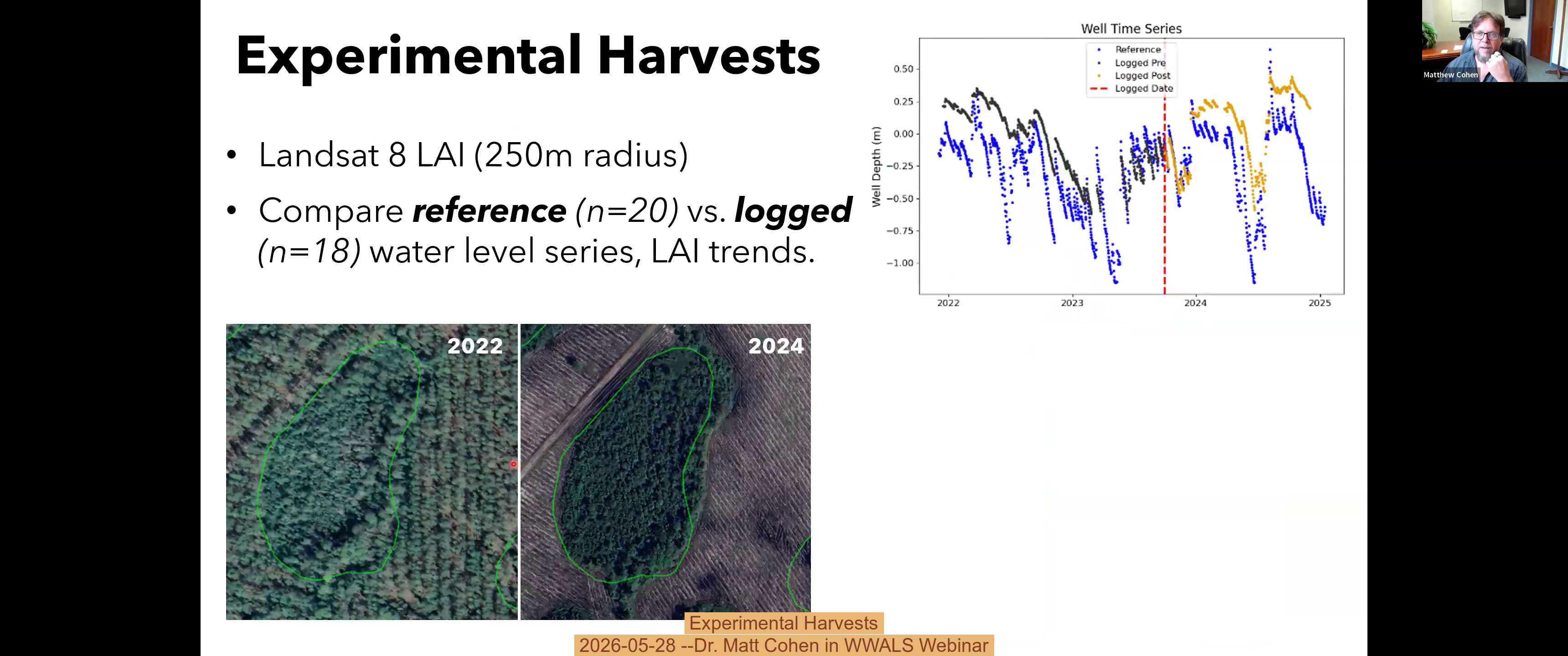 Experimental Harvests, 2026-05-28 --Dr. Matt Cohen in WWALS Webinar