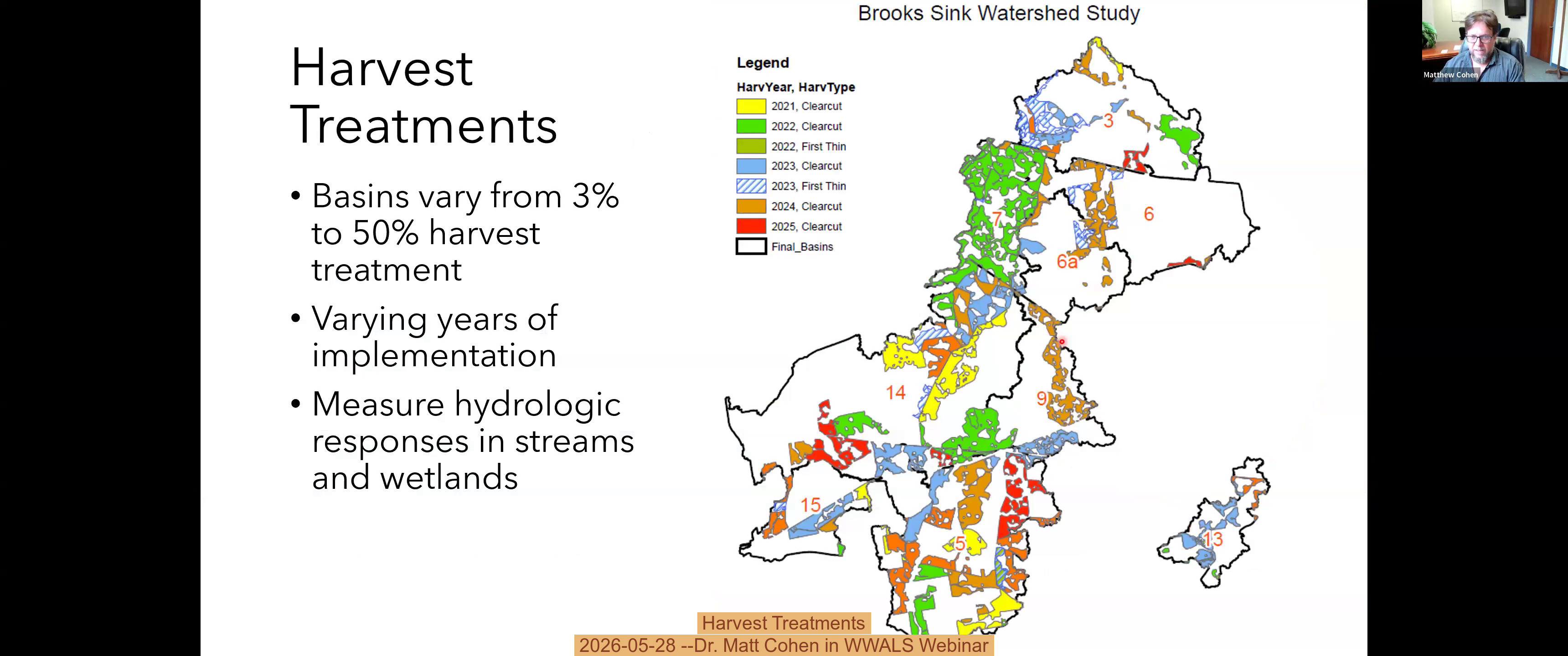 Harvest Treatments, 2026-05-28 --Dr. Matt Cohen in WWALS Webinar