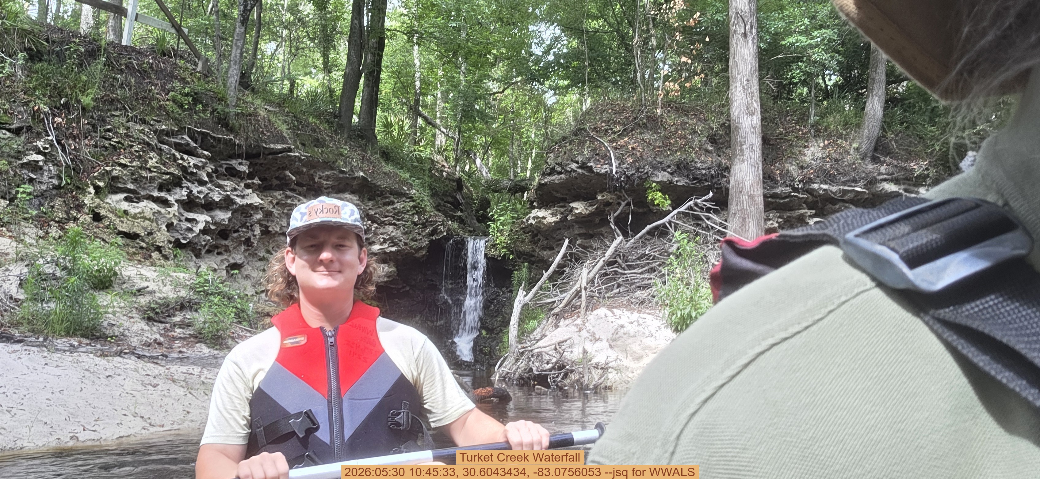 Turket Creek Waterfall, 2026:05:30 10:45:33, 30.6043434, -83.0756053 --jsq for WWALS