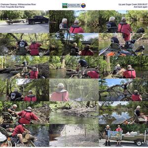 [Chainsaw Cleanup, Withlacoochee River, Up past Sugar Creek 2026-06-07, From Troupville Boat Ramp, And back again]