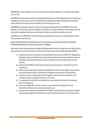 [NOW, THEREFORE, BE IT RESOLVED TY THE ALACHUA COUNTY BOARD OF COUNTY COMMISSIONERS OF ALACHUA COUNTY, FLORIDA:... 2026-06-09 --Alachua County BOCC]