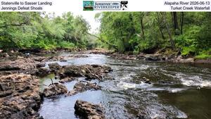 [Statenville to Sasser Landing, Alapaha River 2026-06-13, Jennings Defeat Shoals, Turket Creek Waterfall]