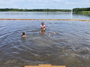 [Swimming and standing, 2026:06:20 14:28:09, 31.1623889, -83.5479194 --Gretchen Quarterman for WWALS]
