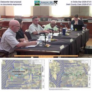 [Datacenter deal proposal in Ocilla Star 2026-07-01, no documents responsive, Irwin County Clerk 2026-07-21]