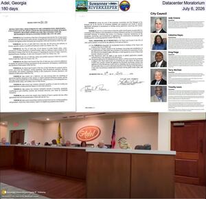 [Adel, Georgia, Datacenter Moratorium, 180 days, July 6, 2026]