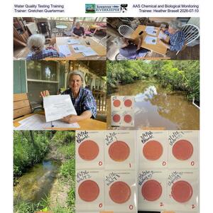 [Water Quality Testing Training, AAS Chemical and Biological Monitoring, Trainer: Gretchen Quarterman, Trainee: Heather Brasell 2026-07-10]