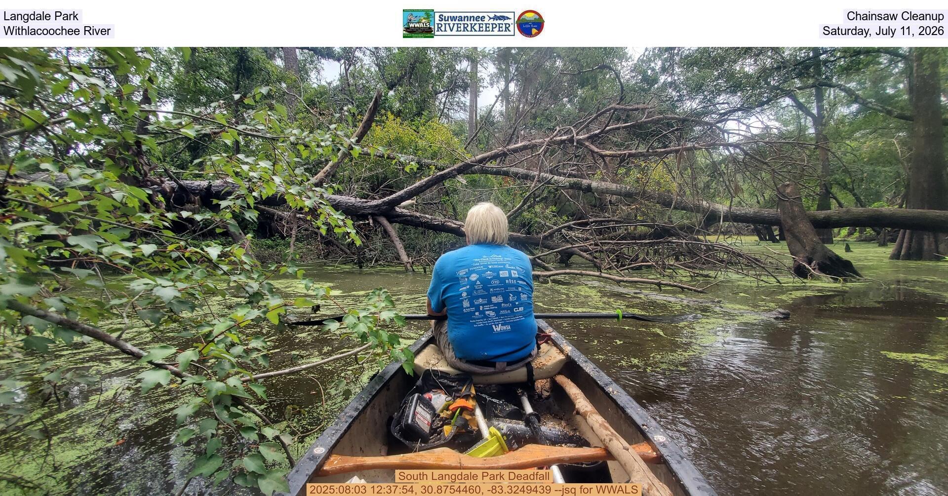 Langdale Park Chainsaw Cleanup, Withlacoochee River, Saturday, July 11, 2026